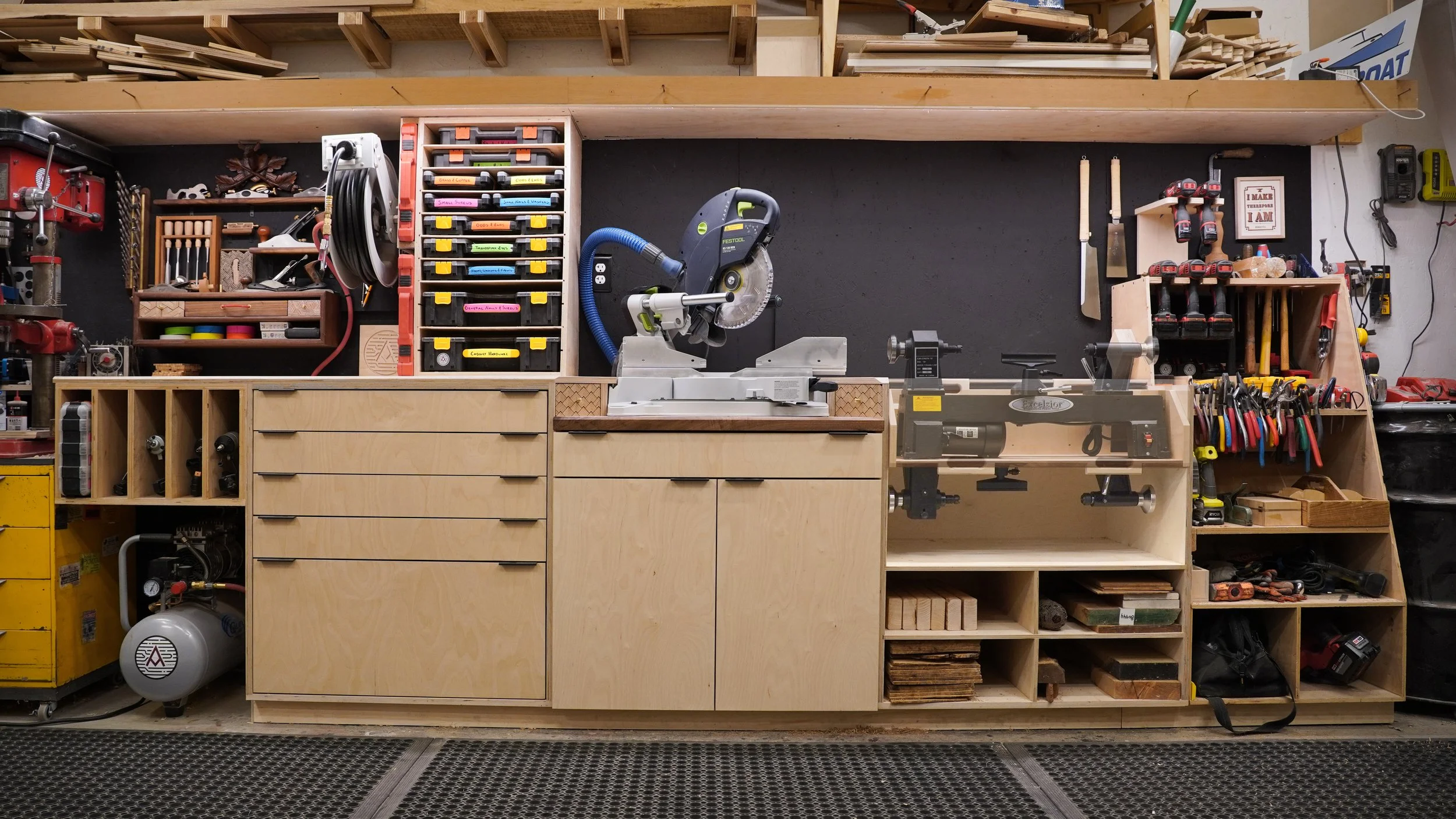 Miter Saw Station with Flip-Top Lathe — AlmFab